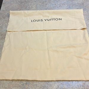 Louis Vuitton Fold Over Sleeve Dust Bag Cover Logo  22” x 22”